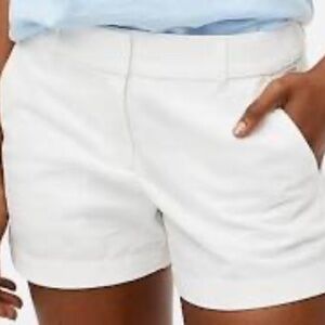 NWT Ann Taylor White  Linen Blend Shorts Petite 00P
